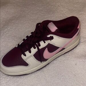 Nike Burgundy and Light Pink Sneakers